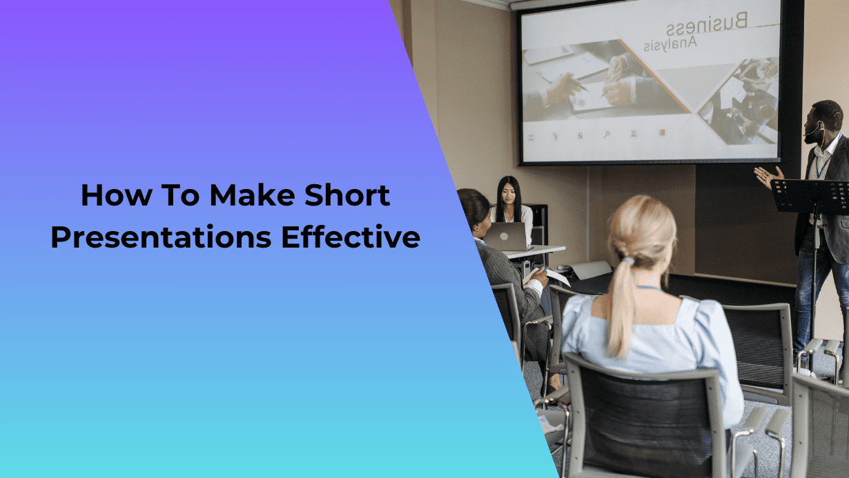 giving a short presentation